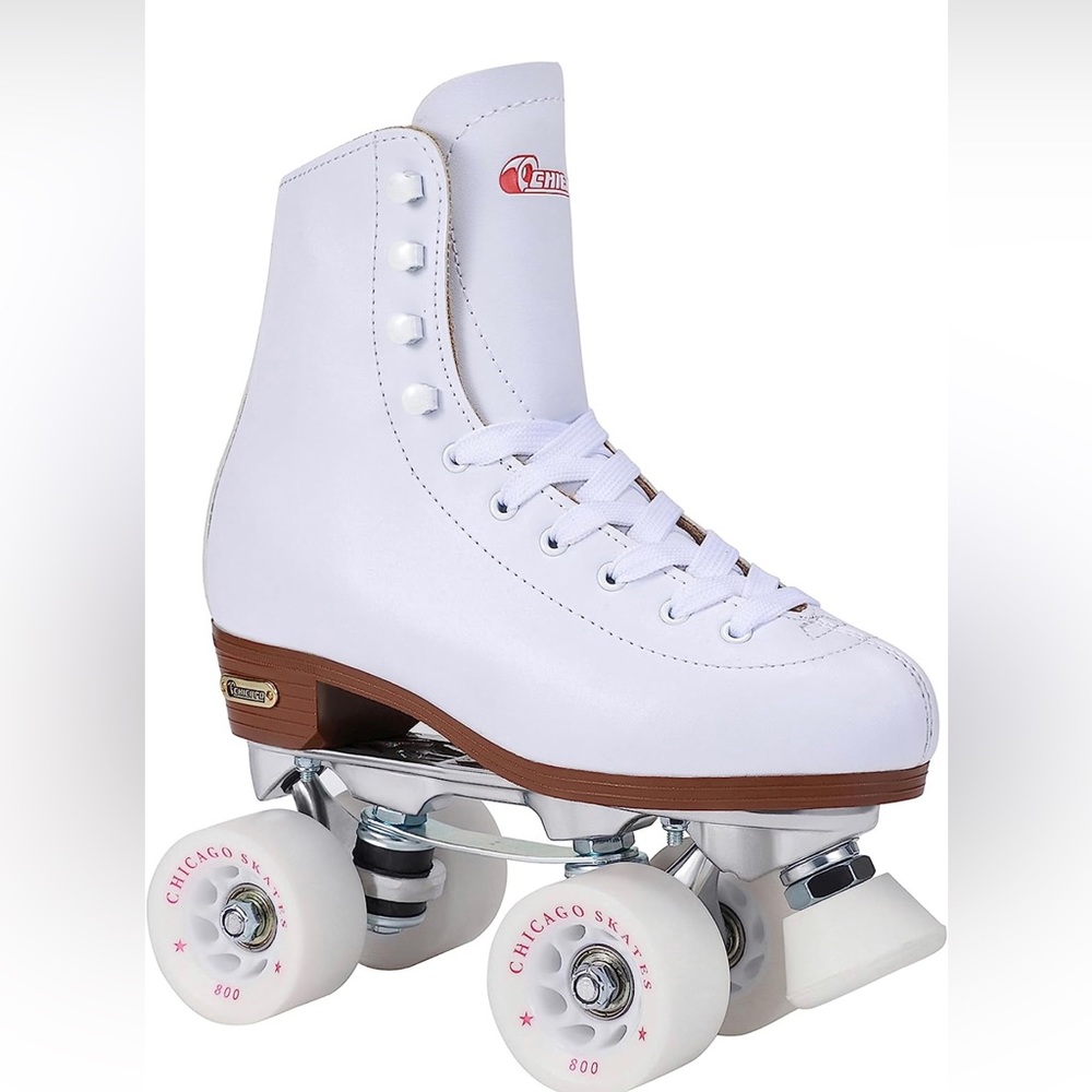 Ladies Leather Lined Rink/Derby Skates with 6 Pairs of Laces!